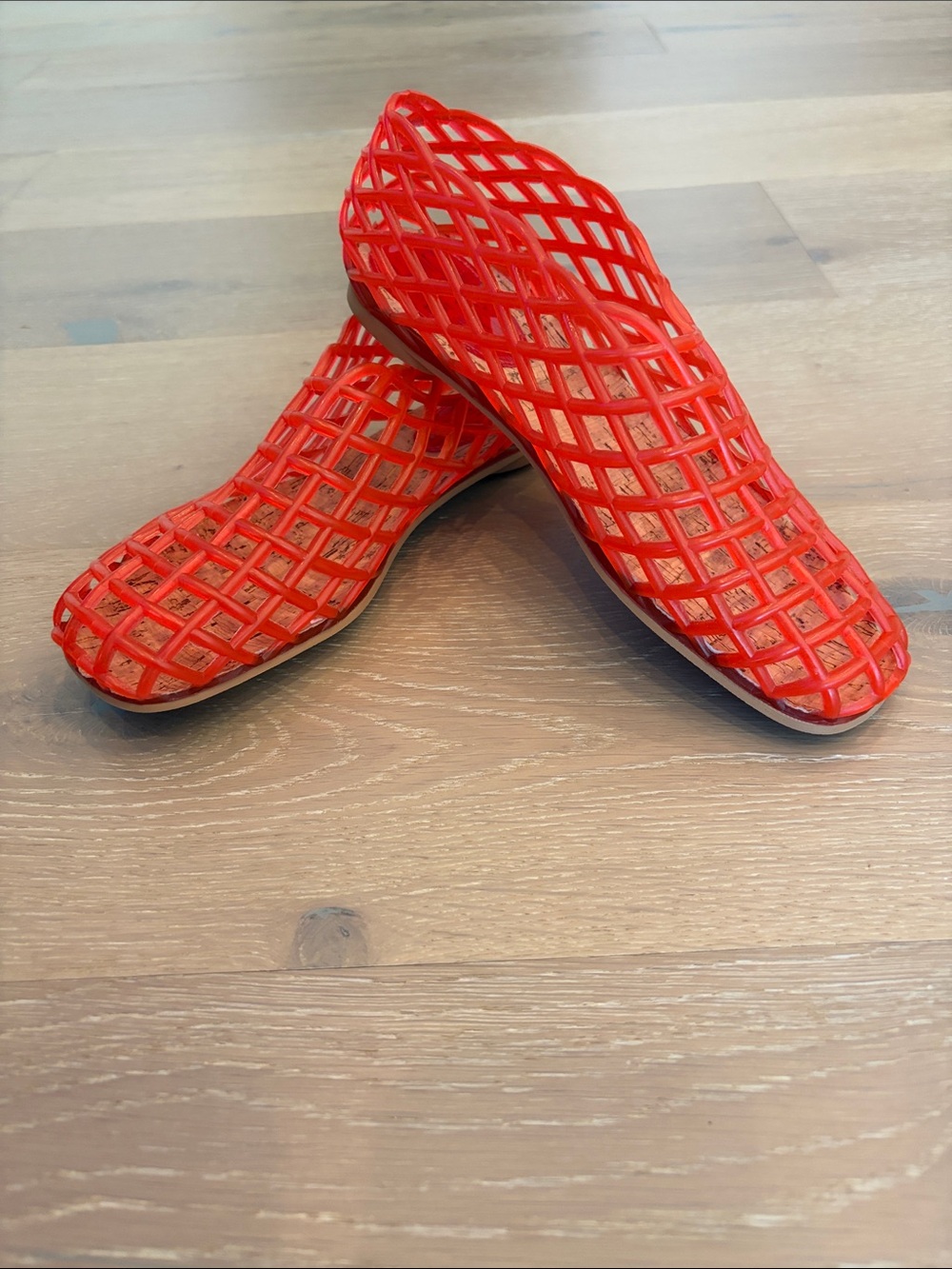 Women’s Red Jelly Ballet Flats. Never worn.